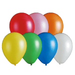 Plain rubber balloons, balloons