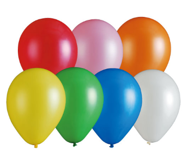 Plain rubber balloons, balloons